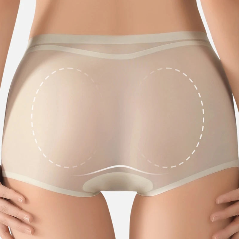 Seamless solid-colored women's panties in black from Corporación Turística, showcasing a comfortable, smooth fit.