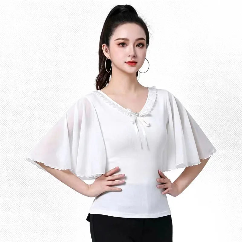 Lencería de encaje para mujer, ropa de baile latino moderna con diseño elegante y delicado en color negro.