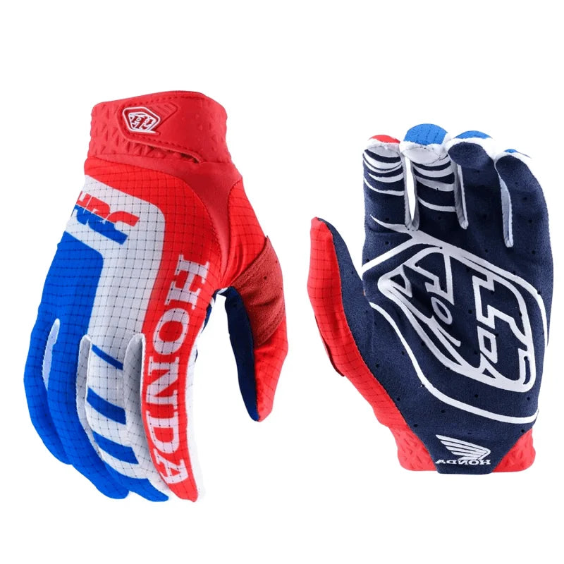 Guantes de moto todoterreno Honda para deportes al aire libre, guantes de dedo completo para motocicleta y bicicleta, resistentes al desgaste y transpirables