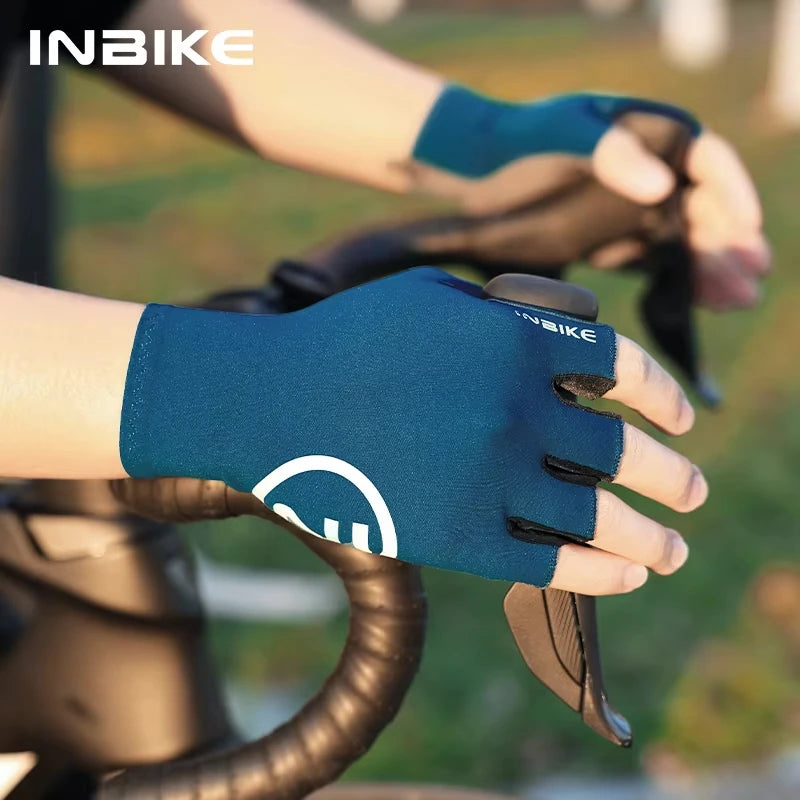 Guantes Ciclismo INBIKE Verano Gel Medio Dedo Hombre