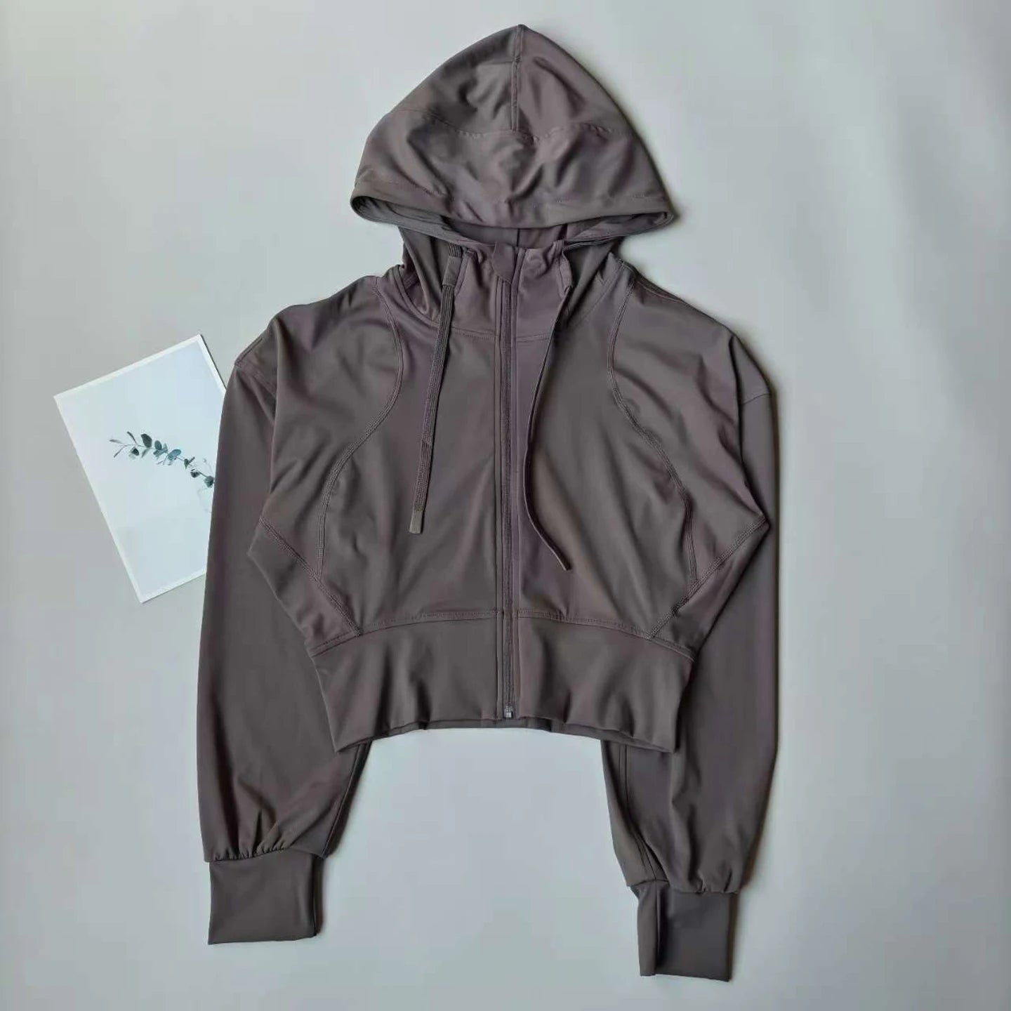 Chaqueta con capucha para correr para mujer, abrigo para ciclismo, Yoga, trotar, camisa, medias, deportes al aire libre, ropa de gimnasio, ropa deportiva para correr