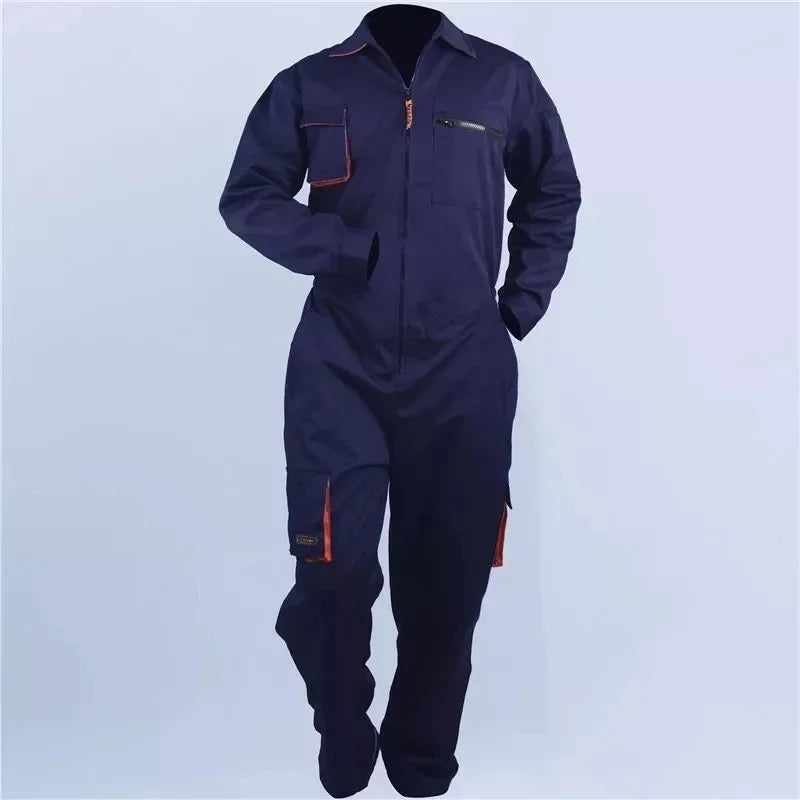 Work uniform for men and women, unisex jumpsuit from Corporación Turística, featuring durable fabric and practical design.