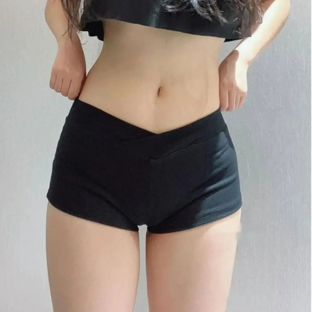 Shorts Deportivos Ultracortos Negros - Fitness y Running