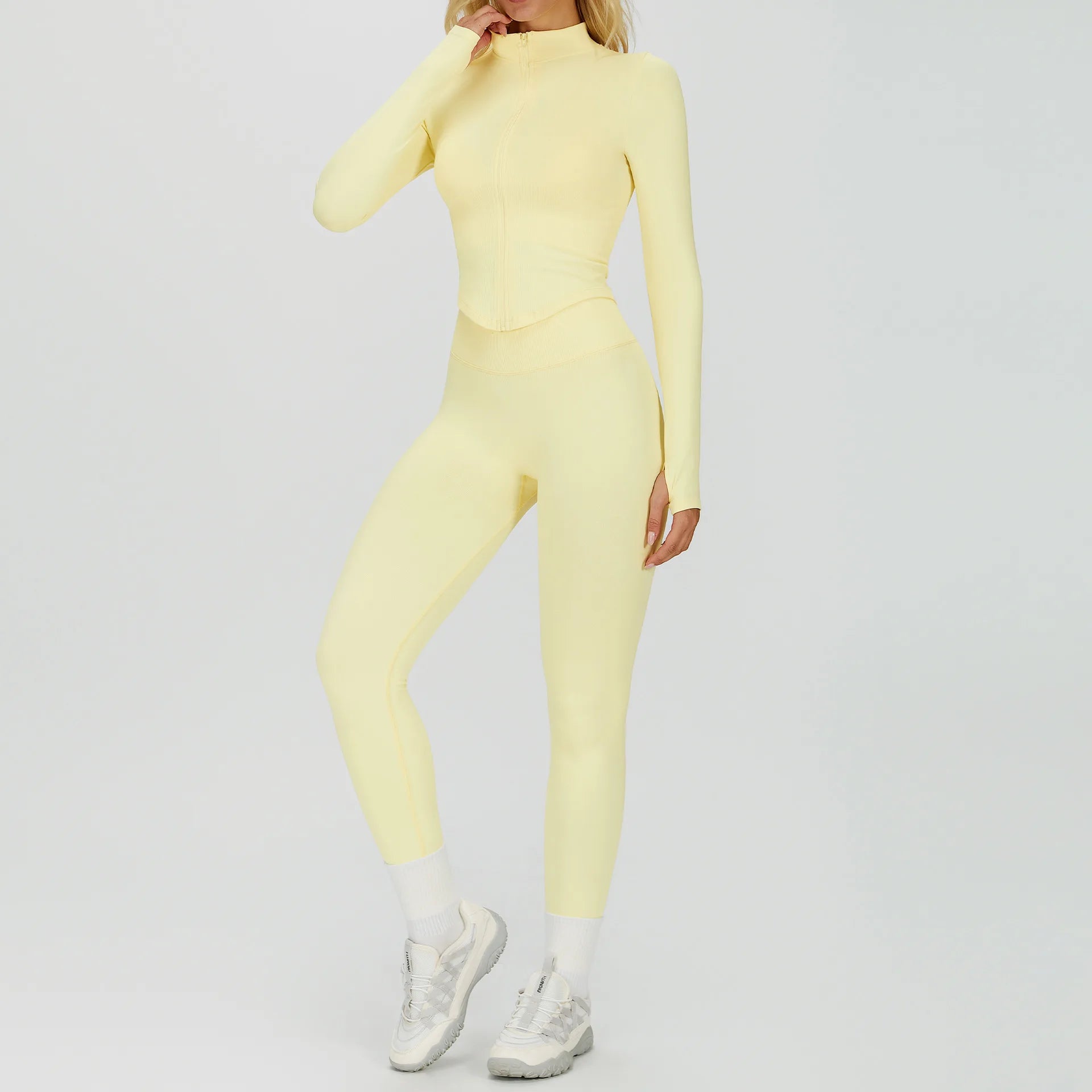 Conjunto Yoga Mujer MIketI Sin Costuras - Transpirable y Elástico