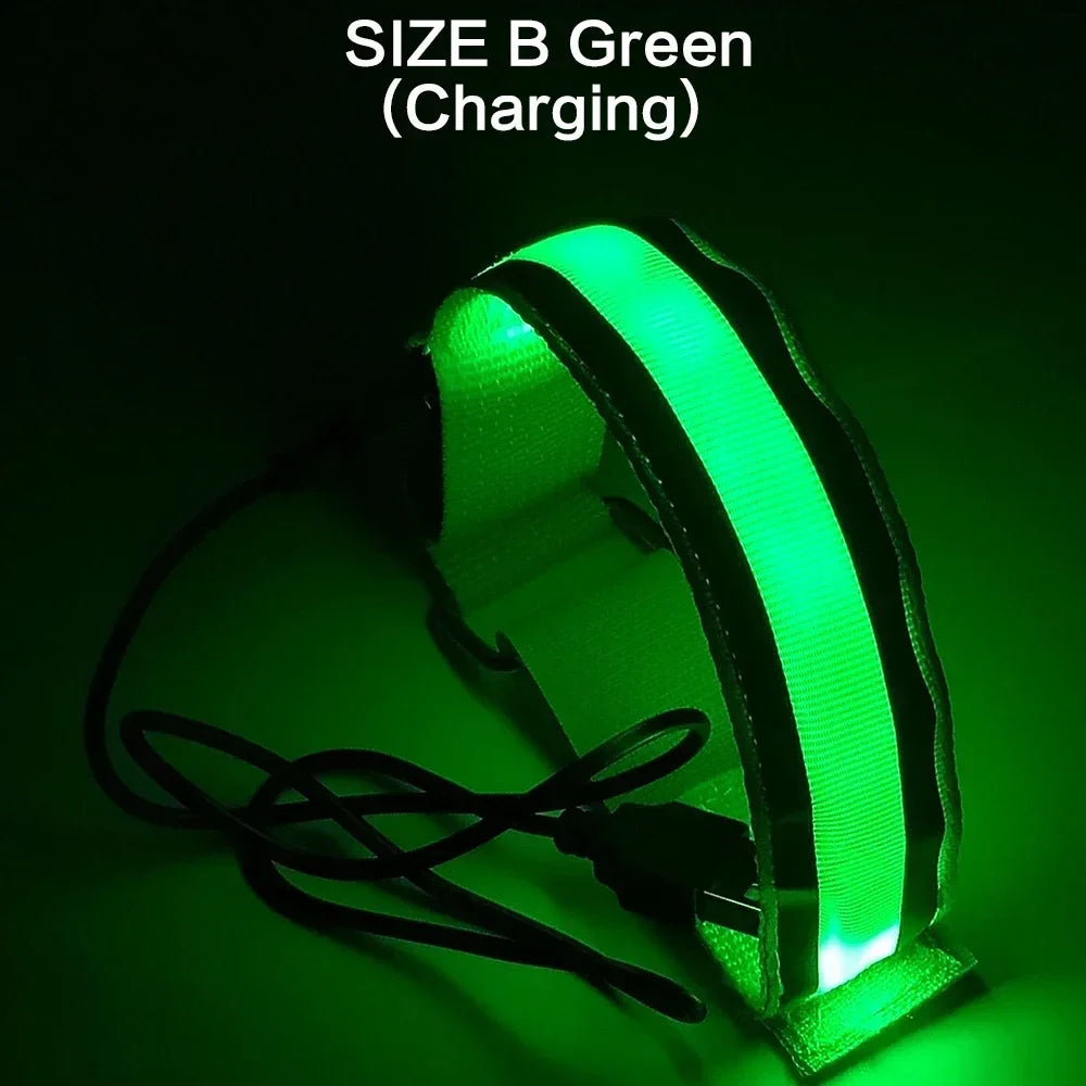 Brazalete LED para Correr de Noche: Seguridad USB Recargable