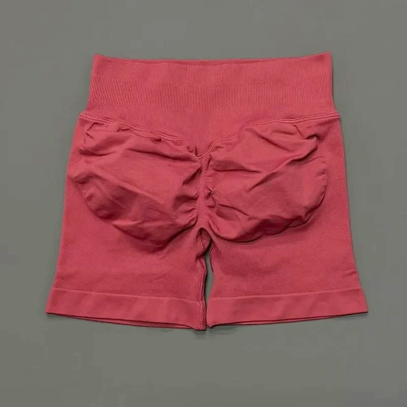 Shorts Deportivos HISTELLO 4.5" Mujer Push-Up Sin Costuras