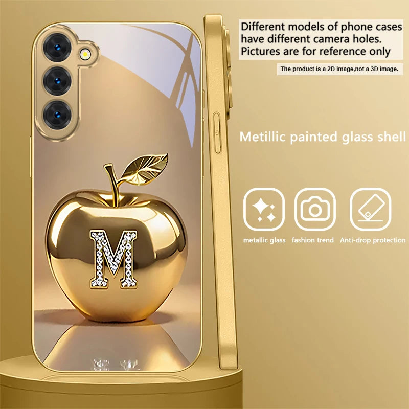 Gold dolphin phone case for Samsung Galaxy S20 FE, S21 Plus, S22, and S23 by Corporación Turística featuring a detailed dolphin design.