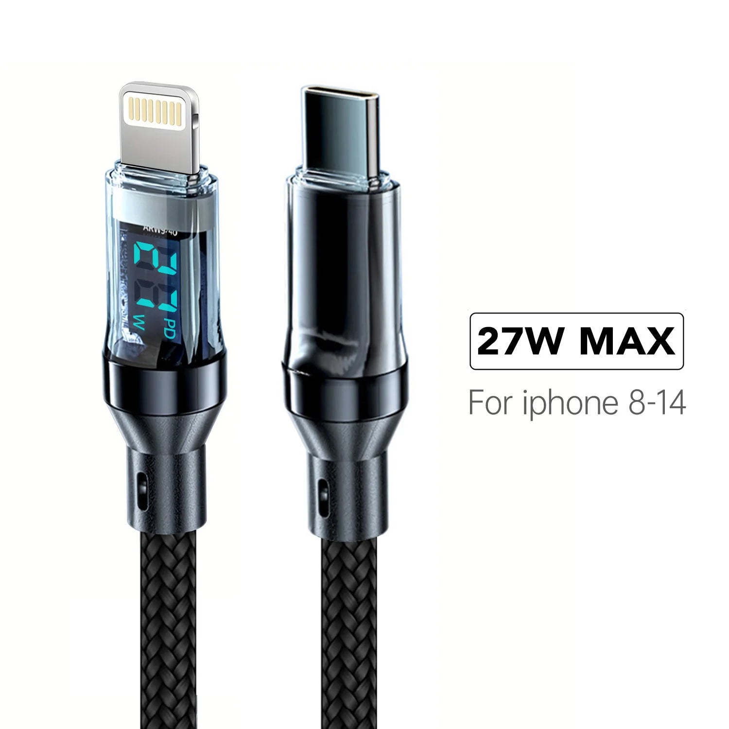OOZCC Cable USB-C a Lightning 120W Carga Rápida MFi