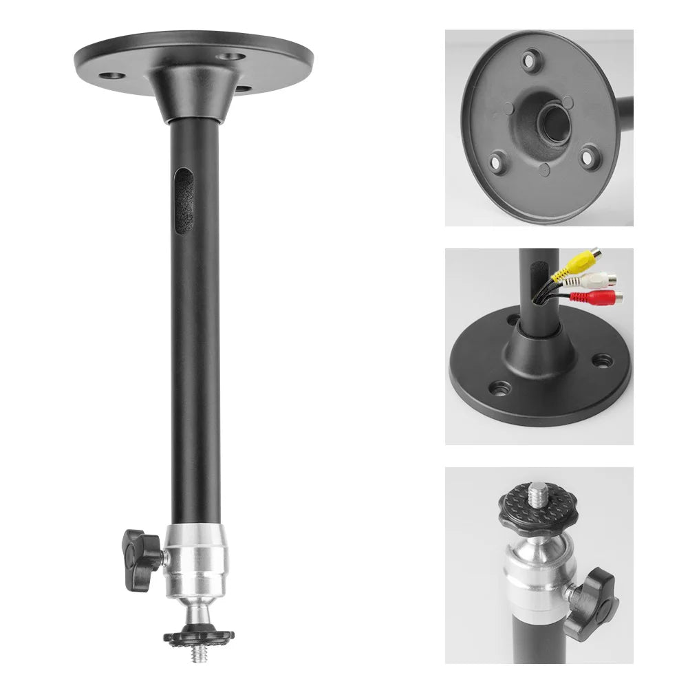 Soporte Mini Proyector PROGAGA Metal Giratorio 21cm - Montaje Pared/Techo
