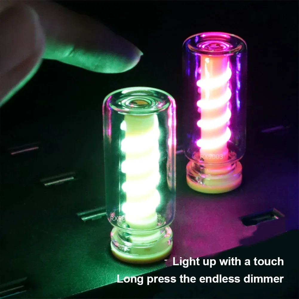 Bombilla LED USB Retro 5V Atenuable Táctil para Coche | Luz Decorativa Camping