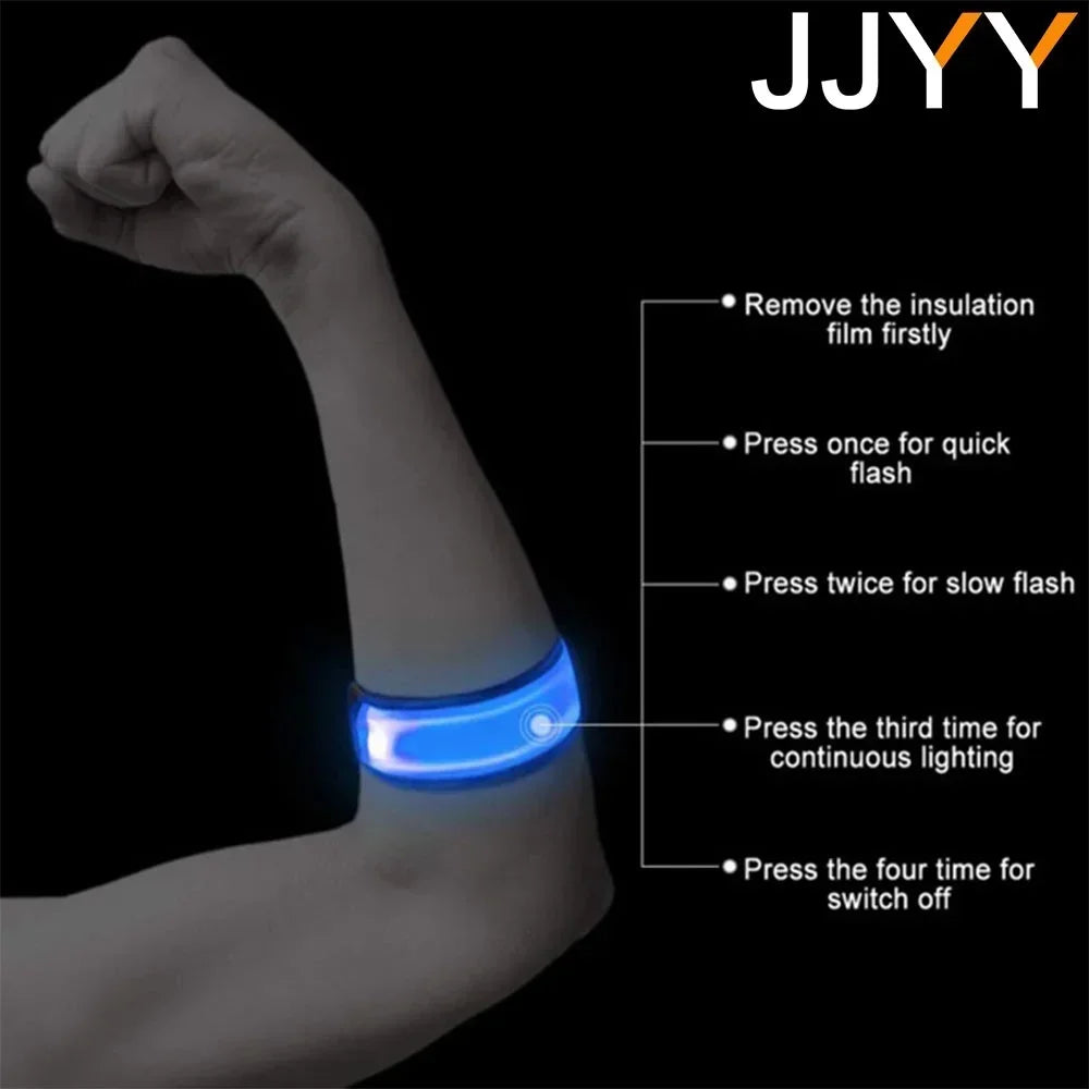 Brazalete LED para Correr de Noche: Seguridad USB Recargable