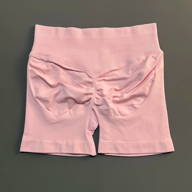 Shorts Deportivos HISTELLO 4.5" Mujer Push-Up Sin Costuras