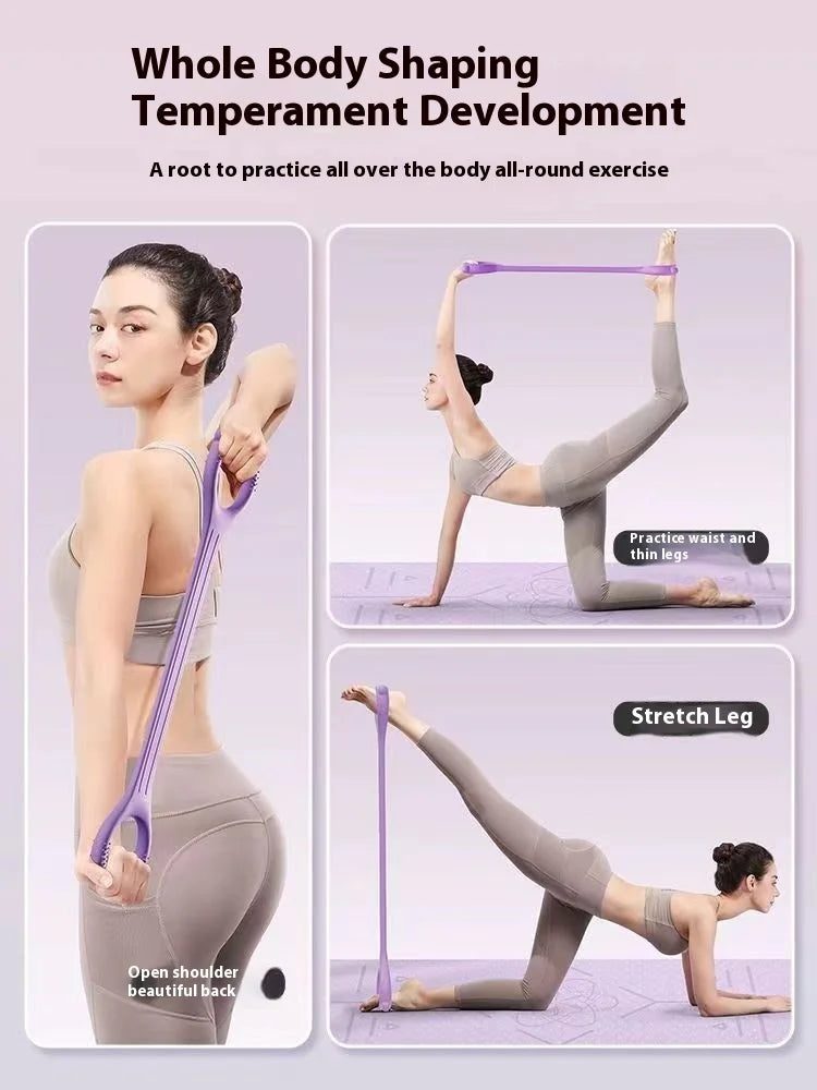 TRE 8 Bandas Elásticas Yoga Espalda Hombro Abierto Fitness Portátil