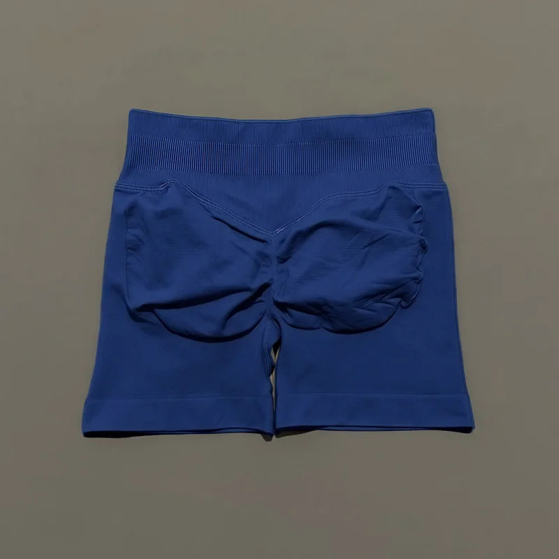 Shorts Deportivos HISTELLO 4.5" Mujer Push-Up Sin Costuras
