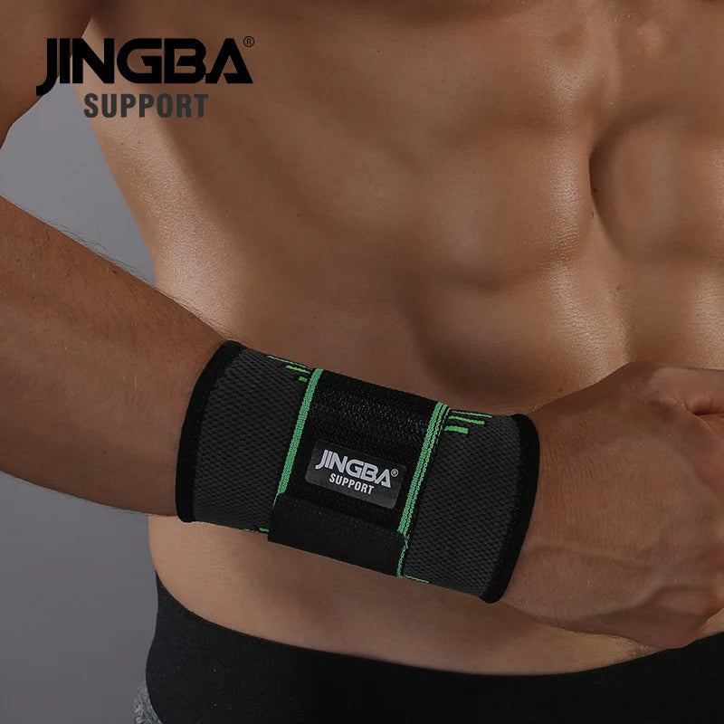 Soporte de Muñeca JINGBA, 1 Pieza, Banda de Nailon para Fitness, Soporte Protector para Muñeca, Banda para Muñeca para Hombre, Tenis, Bádminton