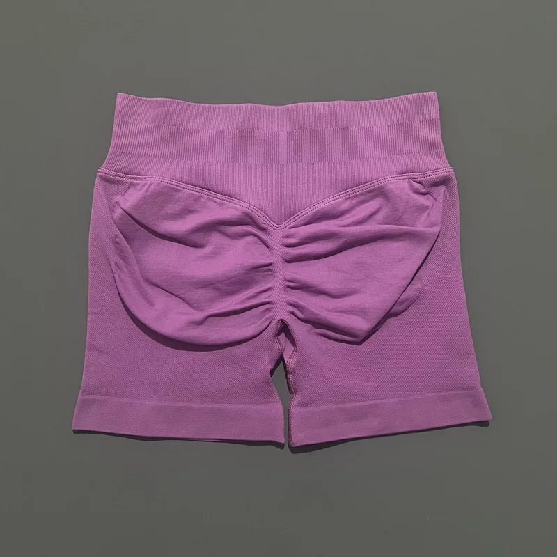 Shorts Deportivos HISTELLO 4.5" Mujer Push-Up Sin Costuras
