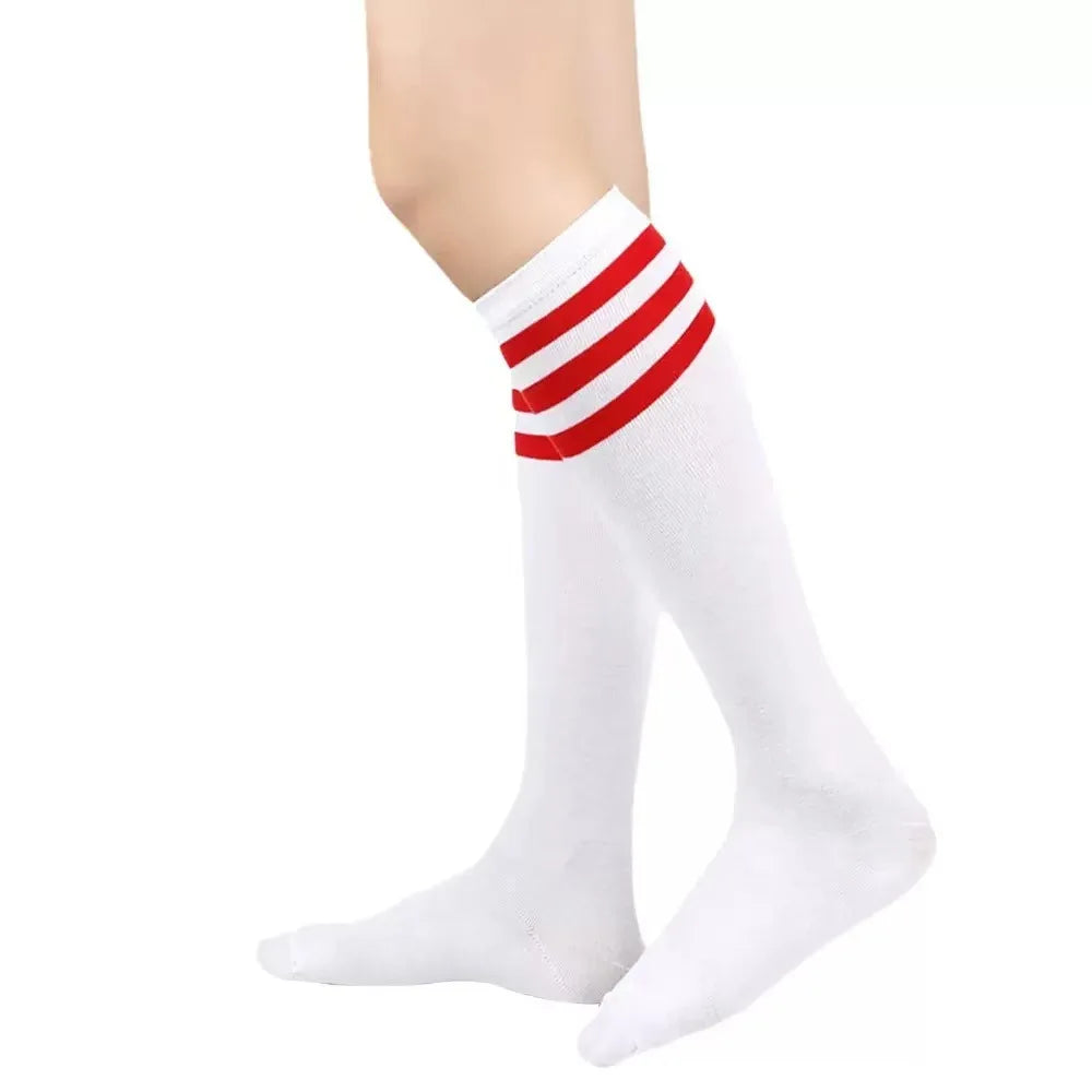 Calcetines Rayados Mujer Rodilla Moda JK Academy Deportivos