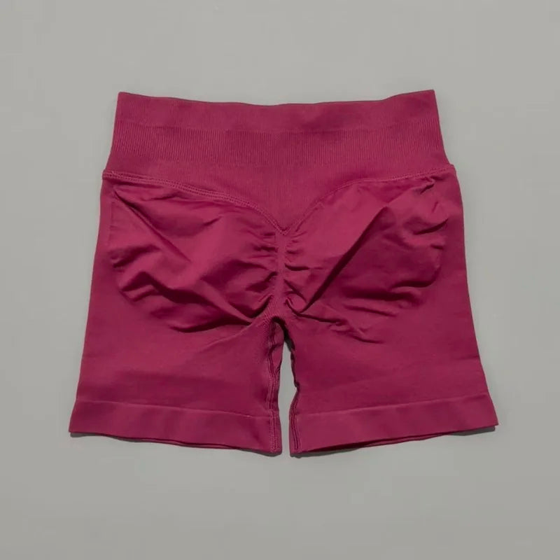 Shorts Deportivos HISTELLO 4.5" Mujer Push-Up Sin Costuras