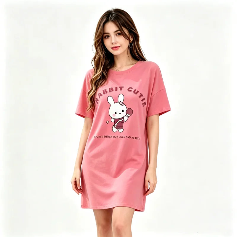 Camisón Dibujos Animados Mujer Suave | qslziss | Ropa Hogar Cómoda