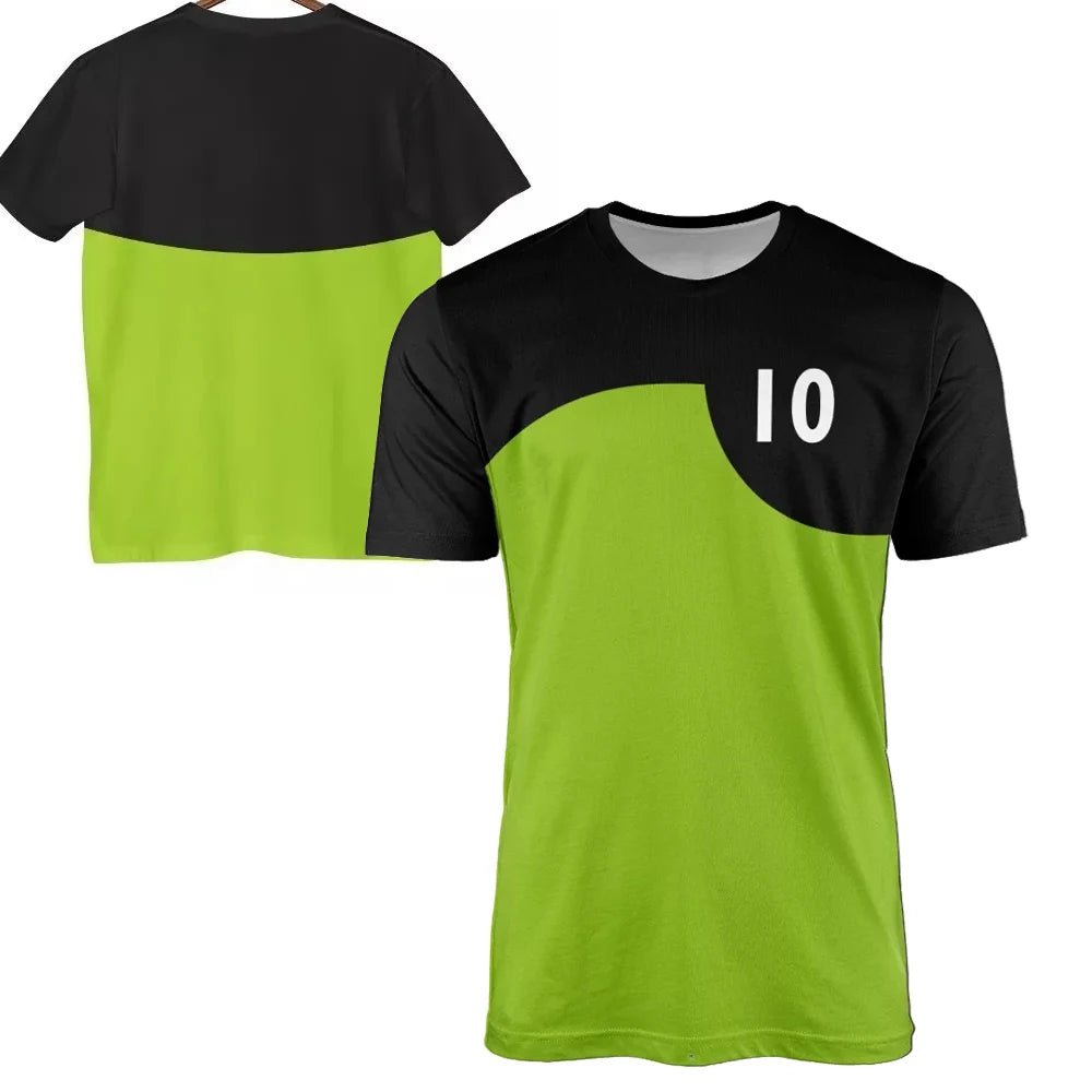 Camiseta Ben 10 Omnitrix 3D Cosplay Verano 2025 - Estilo Harajuku