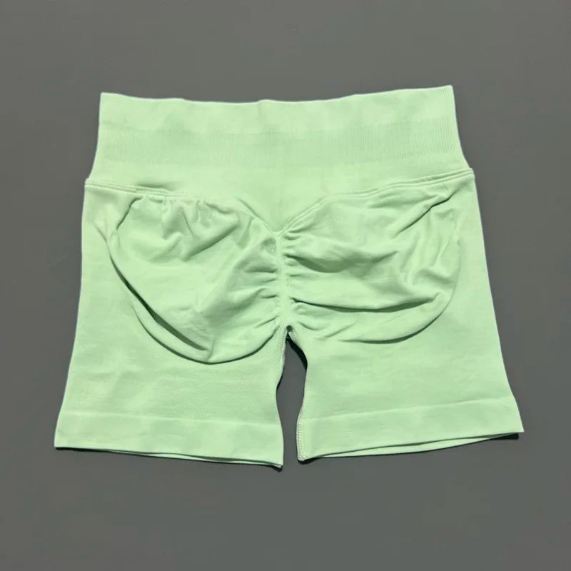 Shorts Deportivos HISTELLO 4.5" Mujer Push-Up Sin Costuras