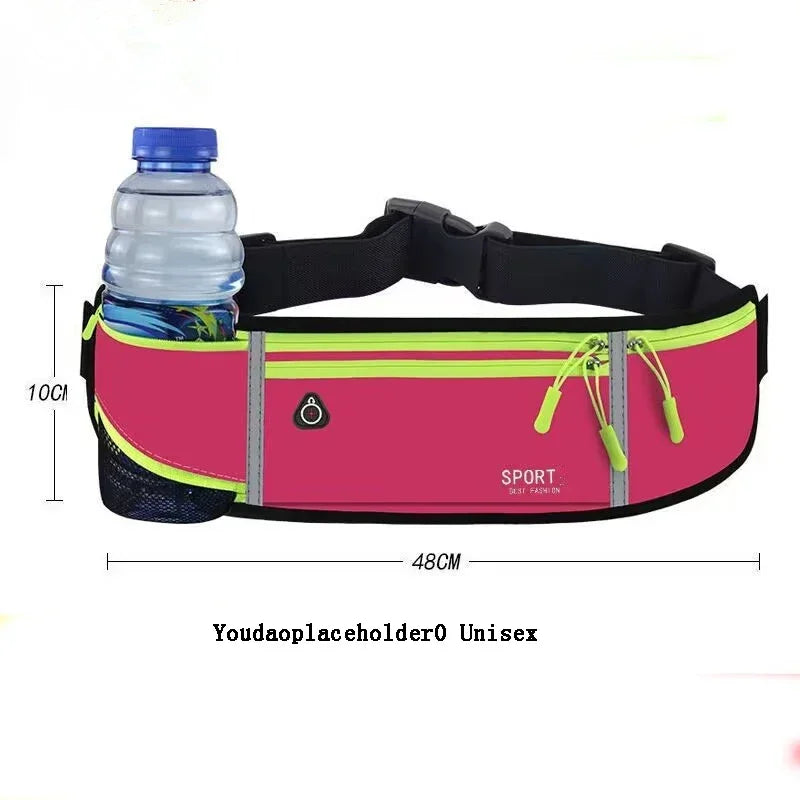 Riñonera Running Impermeable - Con Botella Agua y Móvil