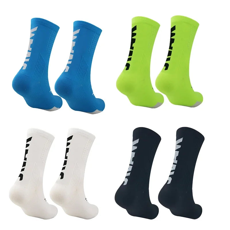Calcetines deportivos de compresión unisex, 1 par, transpirables y que absorben la humedad, para ciclismo, senderismo, correr, baloncesto
