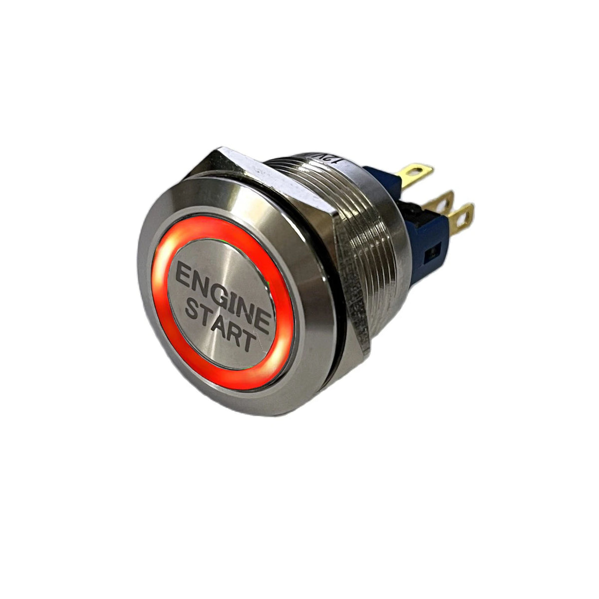 VEARGREE start stop motor button switch with luminous ring, 19-30mm, momentary electrical component for control panels