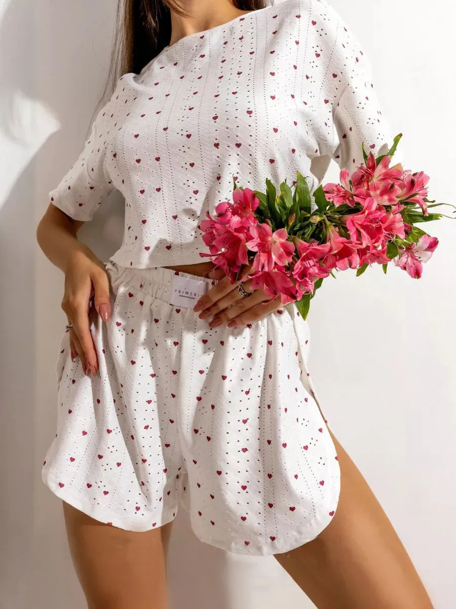 Women's pajama set from Corporación Turística featuring a comfortable, stylish sleepwear ensemble with a top and pants in soft fabric.