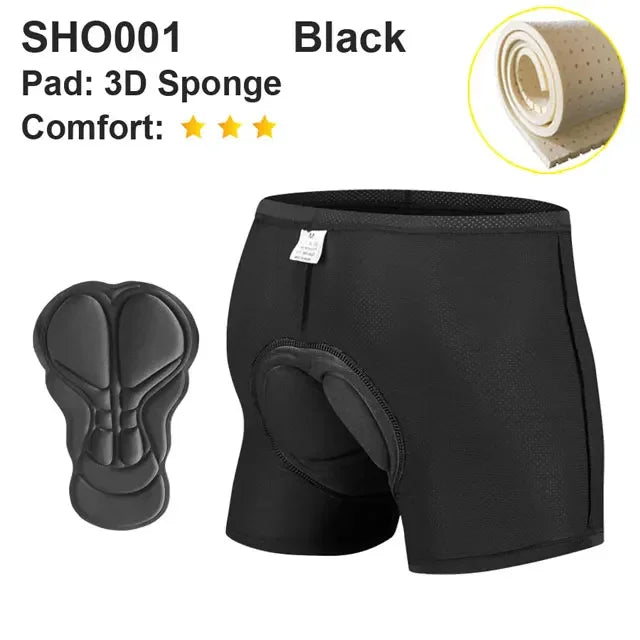 NEWBOLER Ropa Ciclismo Gel 5D Hombre - Transpirable y Antigolpes