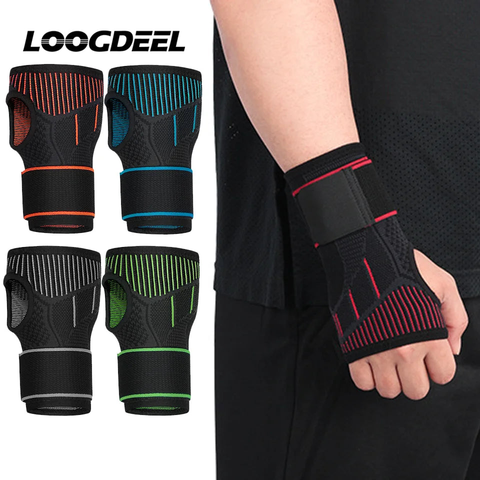 LOOGDEEL Protector Muñeca Ajustable Deporte Baloncesto Fitness Levantamiento Pesas
