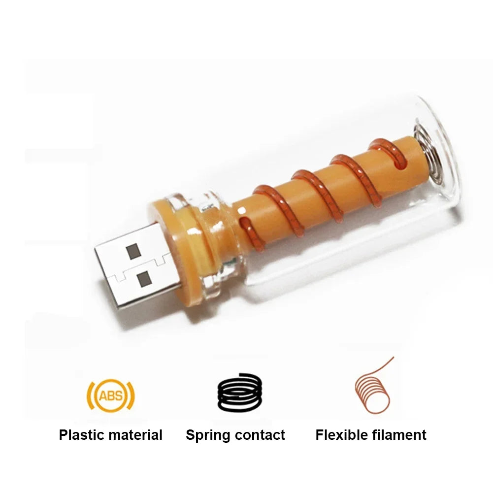 Bombilla LED USB Retro 5V Atenuable Táctil para Coche | Luz Decorativa Camping