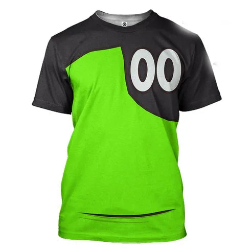 Camiseta Ben 10 Omnitrix 3D Anime 2025: Estilo Harajuku Y2k