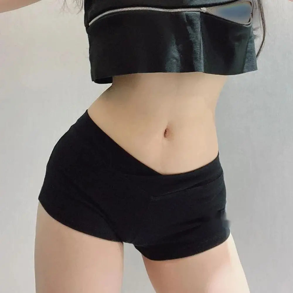 Shorts Deportivos Ultracortos Negros - Fitness y Running