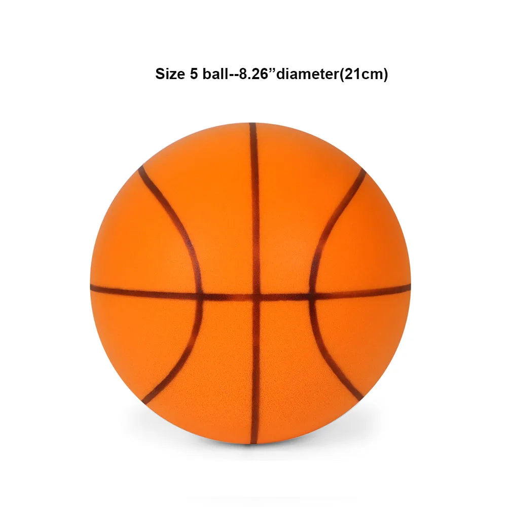 Baloncesto Silencioso para Niños - Espuma Ligera, Rebote Suave - Juguete Deportivo Indoor
