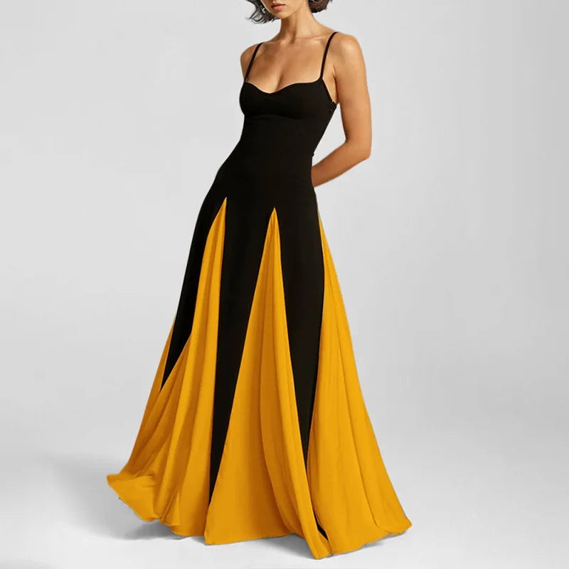 Vestido Midi Rosa Vacaciones Mujer 2026 Elegante Tirantes Finos Línea A