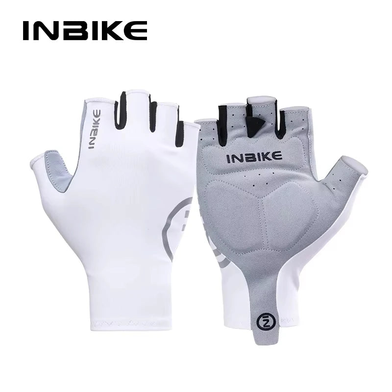 Guantes Ciclismo INBIKE Verano Gel Medio Dedo Hombre