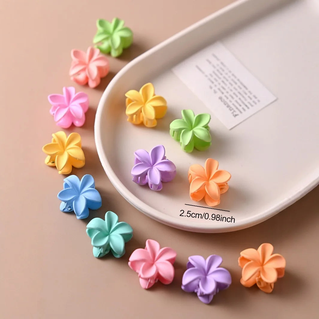 10 Pzs Pinzas Flores Y2K Aleatorias - Clips Cabello Niñas