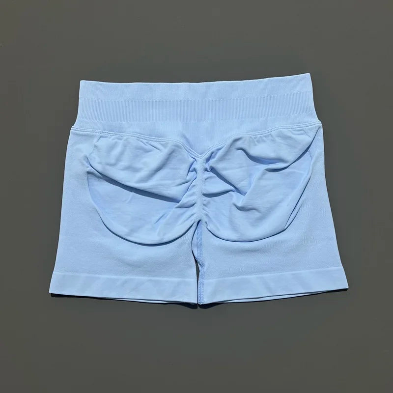 Shorts Deportivos HISTELLO 4.5" Mujer Push-Up Sin Costuras