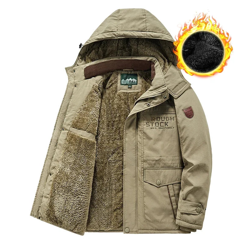Chaqueta Invierno Hombre Polar Hndtaz Térmica Antiviento