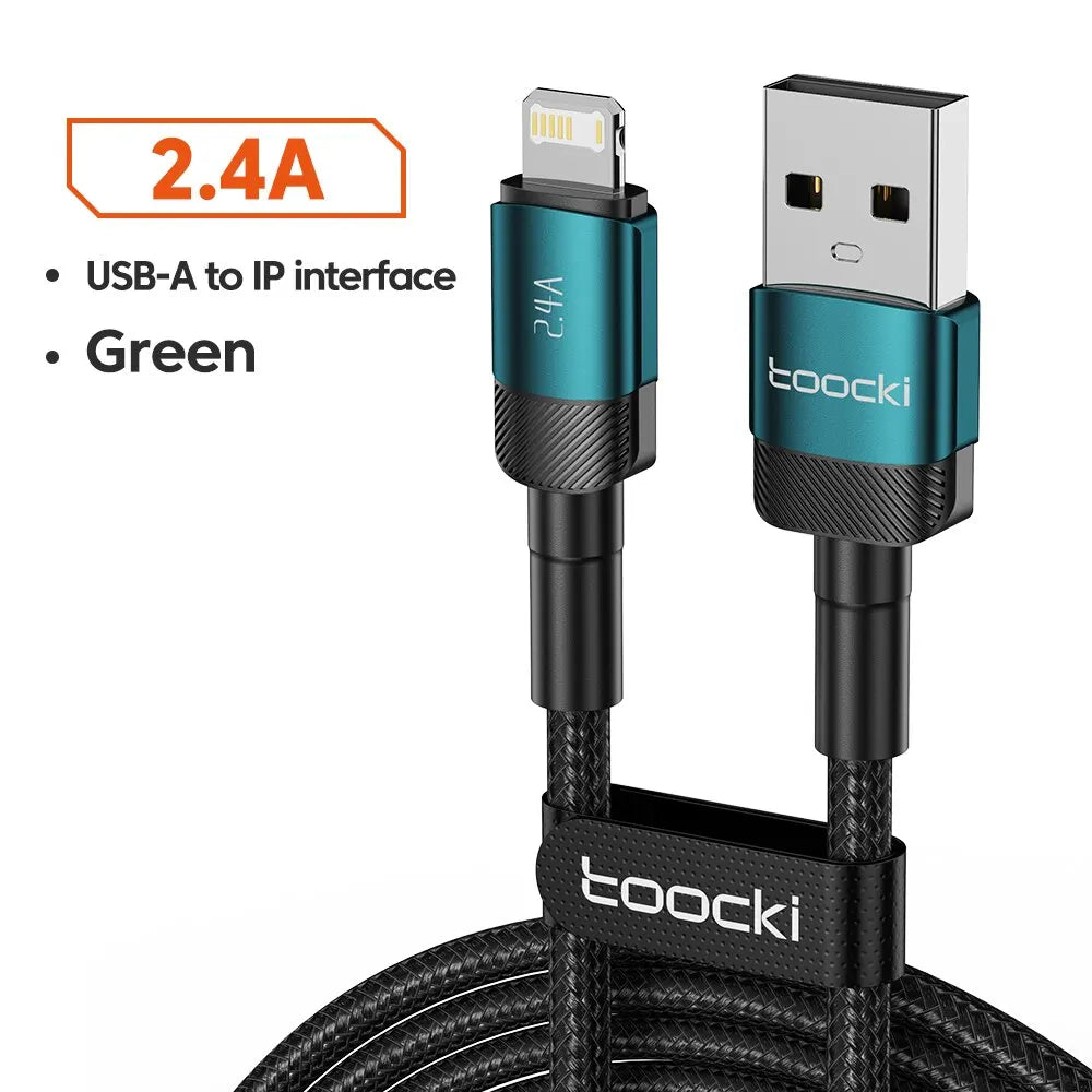 Cable USB C Toocki Carga Rápida PD 100W para iPhone 15/14/13/12