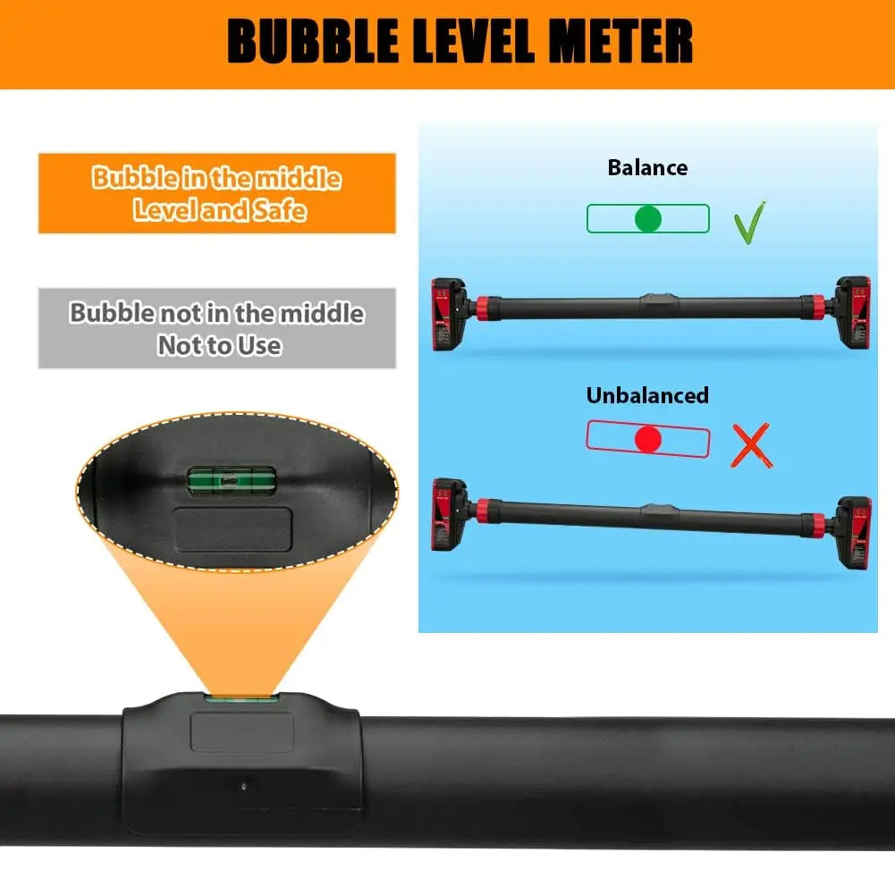 Barra Dominadas Puerta Ajustable HiMISS Sin Tornillos 440lbs