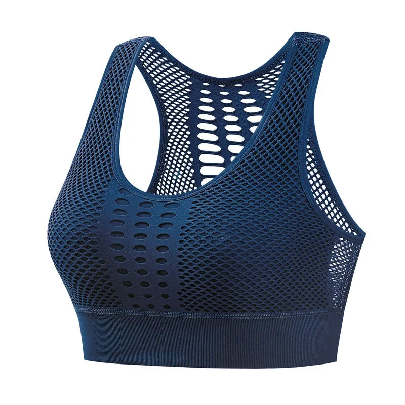 Top Deportivo Mujer Espalda Cruzada Secado Rápido Yoga Correr