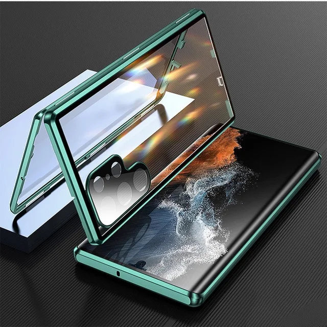 Magnetic security lock in metal with 360° rotation, designed for enhanced safety and durability, by Corporación Turística.