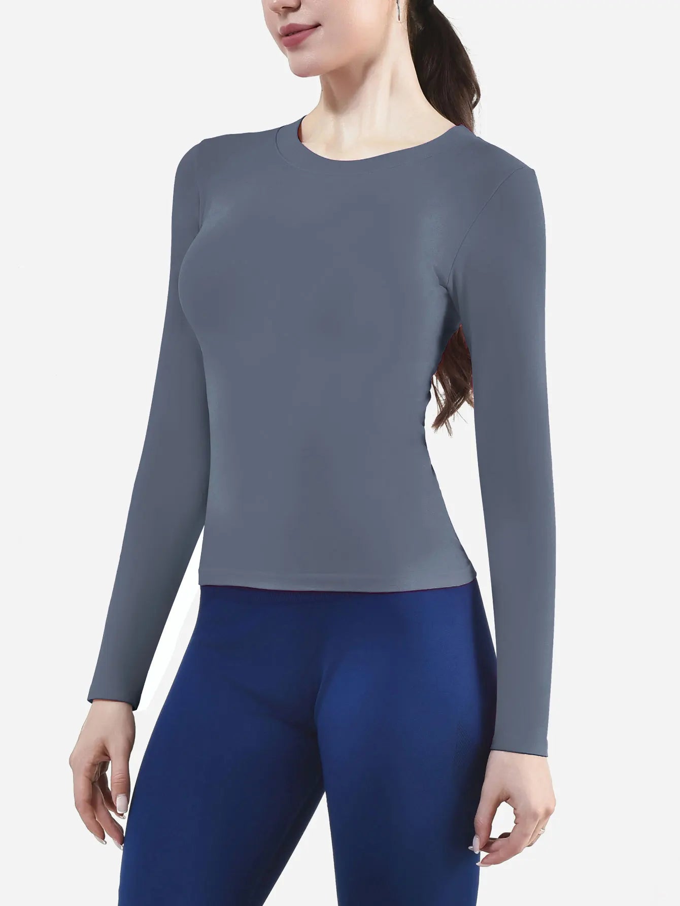 CZGUKE Camiseta deportiva de manga larga para mujer, camiseta de Yoga, deportes suaves, Fitness, Top deportivo transpirable para correr en las cuatro estaciones, Top adelgazante