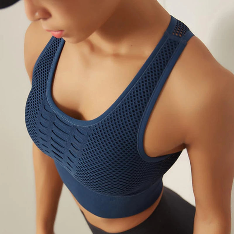 Camisetas deportivas para mujer, sujetador deportivo, chaleco de yoga sin espalda, de secado rápido, para correr, gimnasio, sujetador deportivo, camiseta de yoga, top sin mangas.