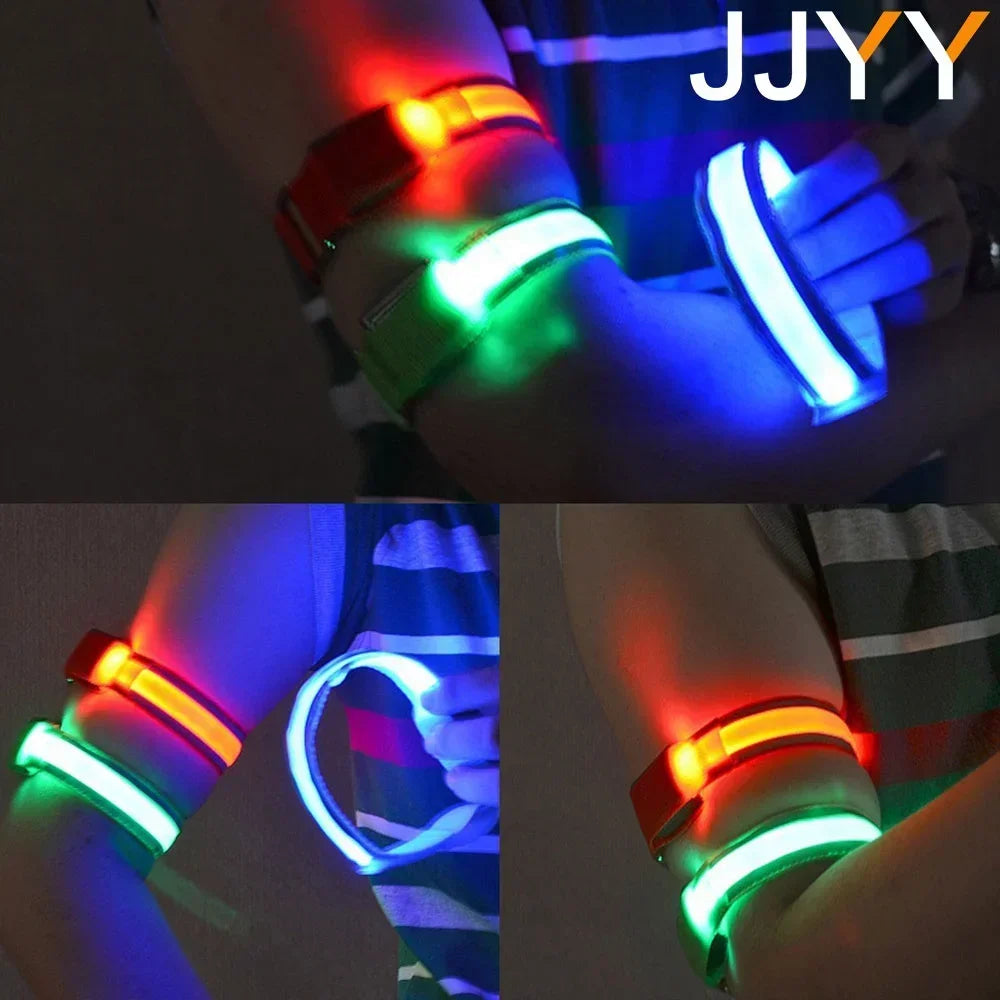 Brazalete LED para Correr de Noche: Seguridad USB Recargable