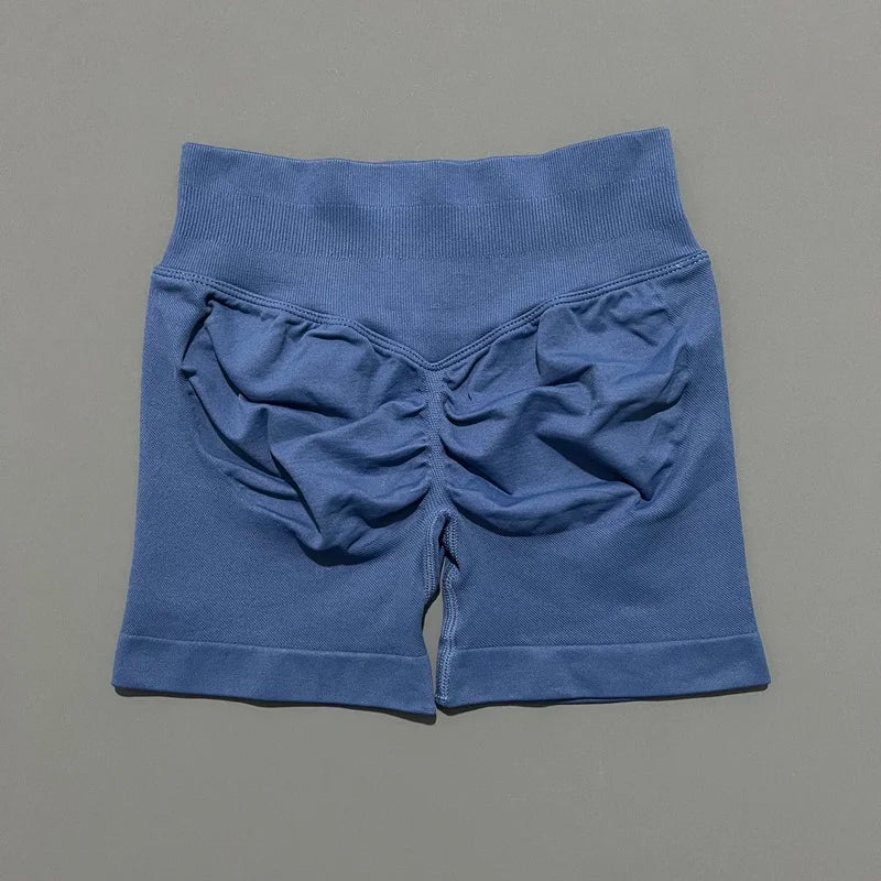 Shorts Deportivos HISTELLO 4.5" Mujer Push-Up Sin Costuras