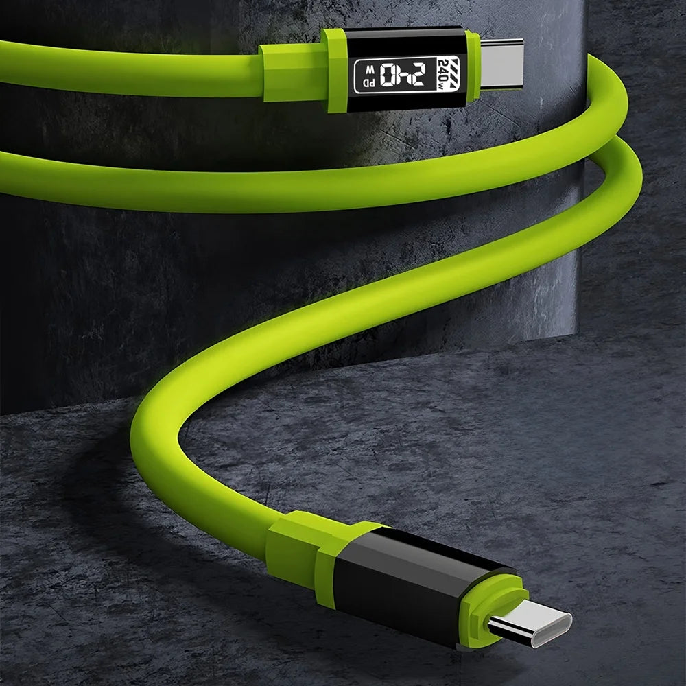 Cable USB C 240W PD Carga Rápida para iPhone, Samsung, Xiaomi