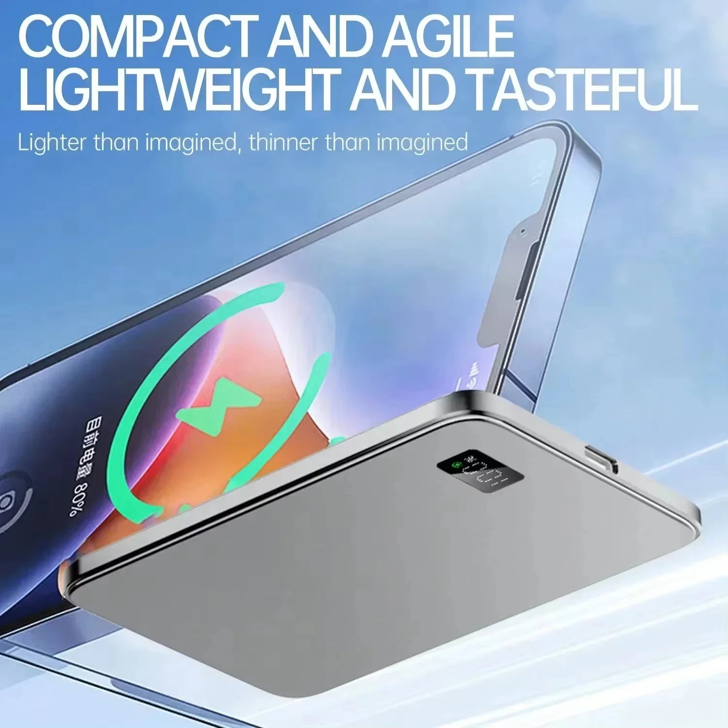 Batería Externa Lenovo Magnética Magsafe 50000mAh Carga Rápida PD22.5W